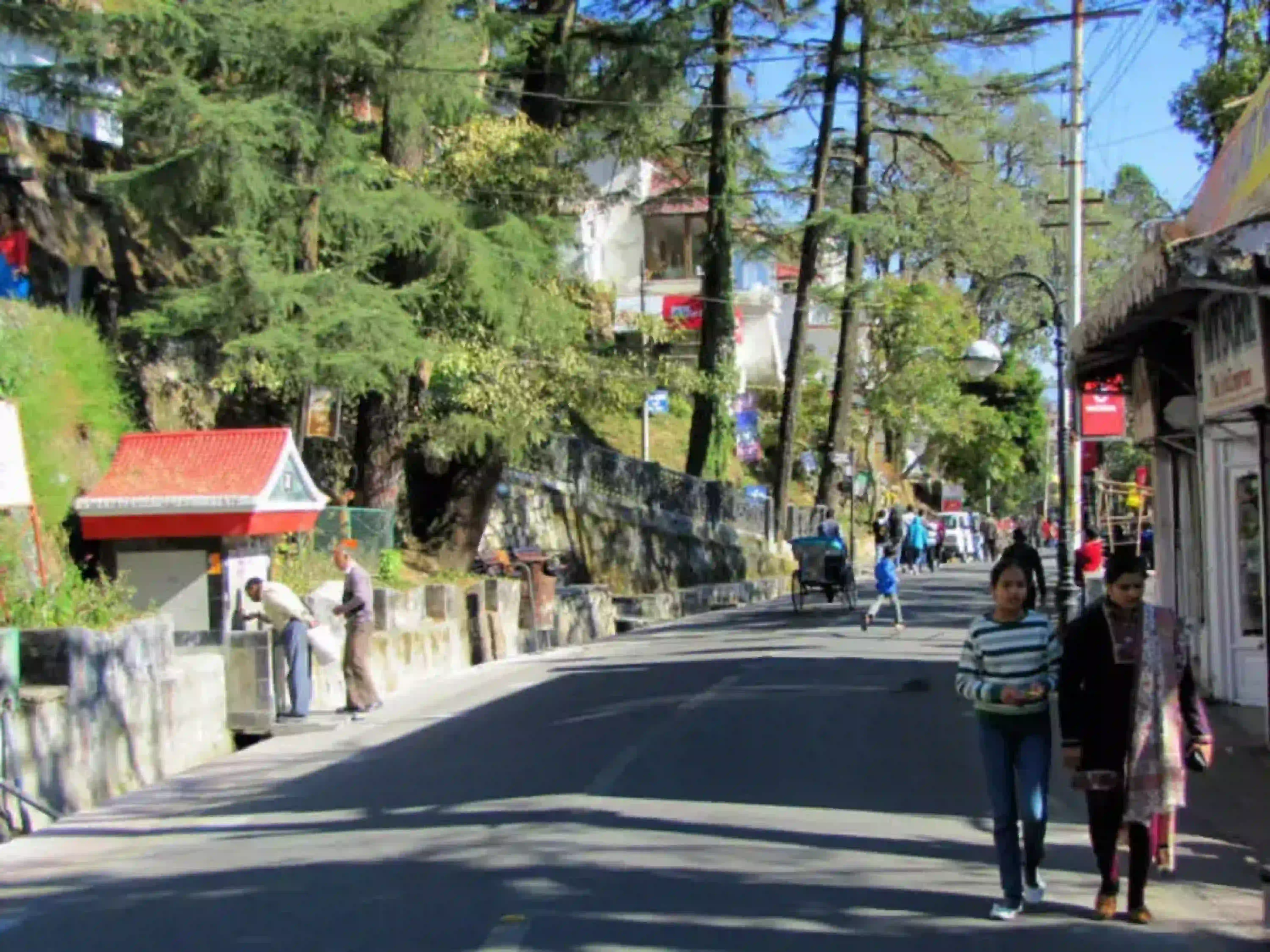 Mall Road in Mussoorie